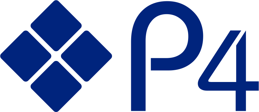 P4 Logo Blue