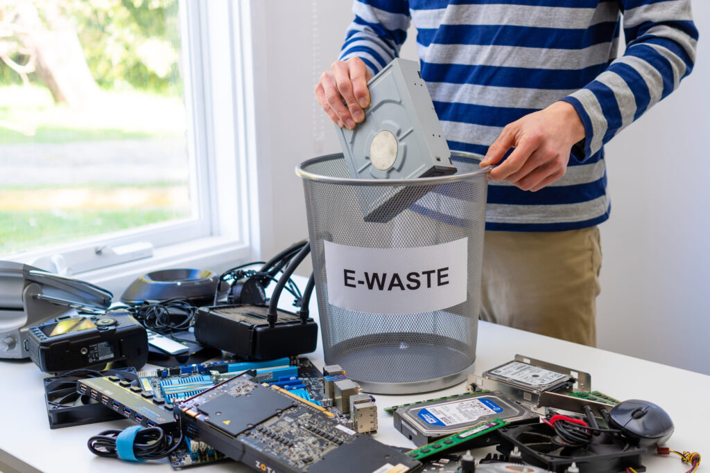 Collecting electronic waste for recycling